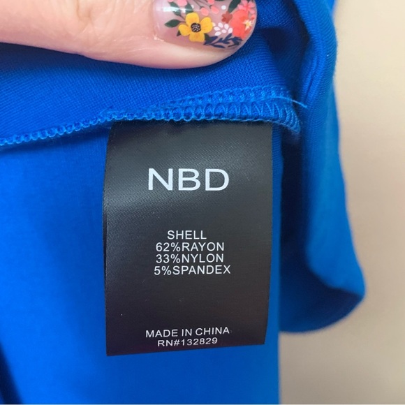 NBD Melody Midi Dress in Cerulean Blue Size XXS New NWT - Picture 11 of 11
